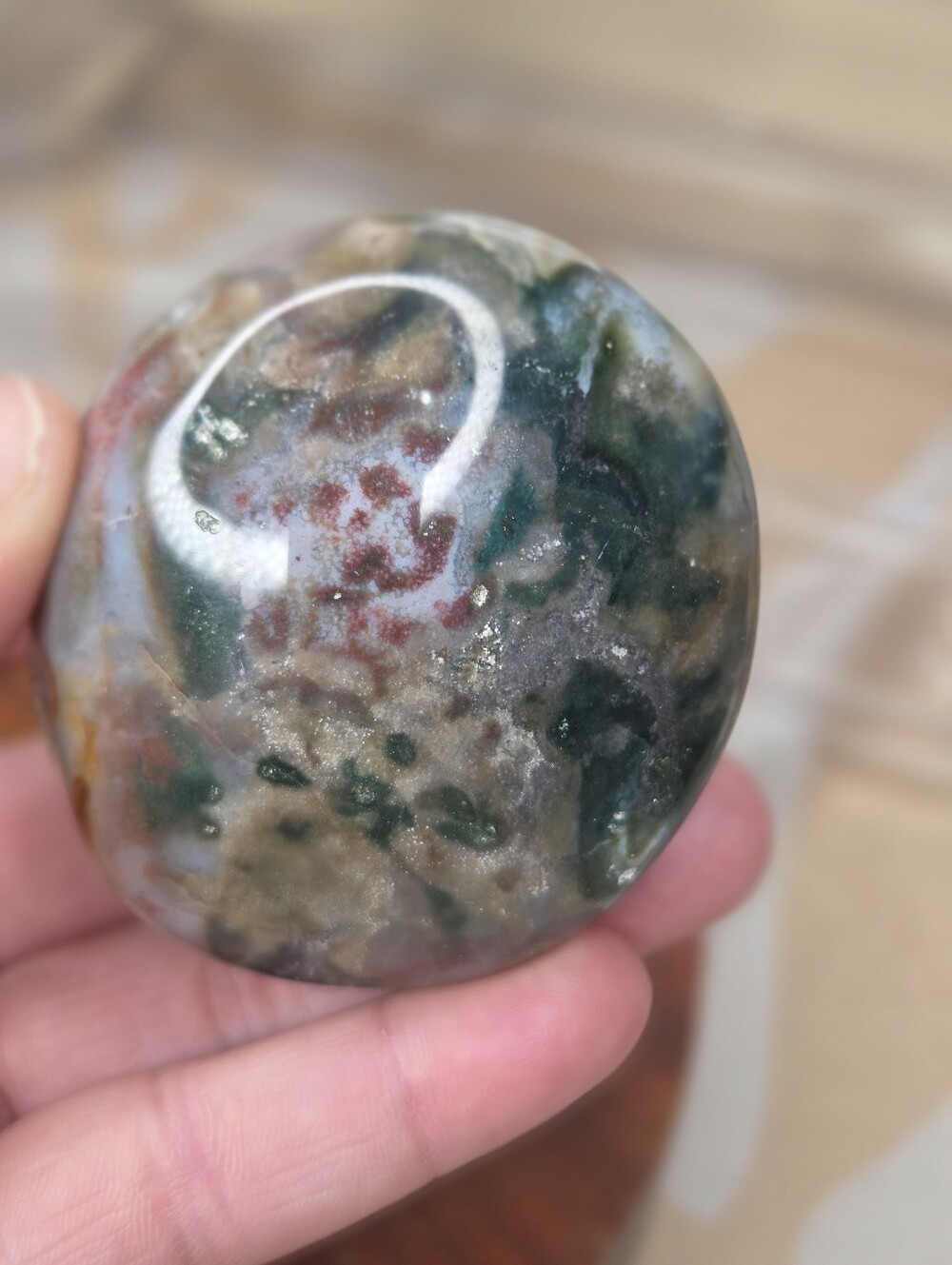Ocean Jasper Palmstone (Relaxtion And Grace)